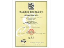 職業(yè)健康安全管理體系認證證書(shū)